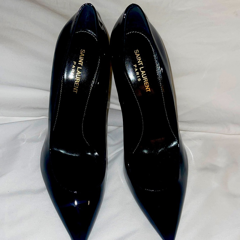 Saint Laurent Vernice new Nero lucido pump